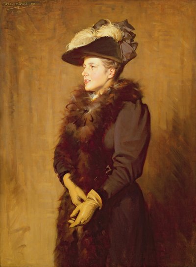 Die Frau des Künstlers, 1893 von Robert Gibb